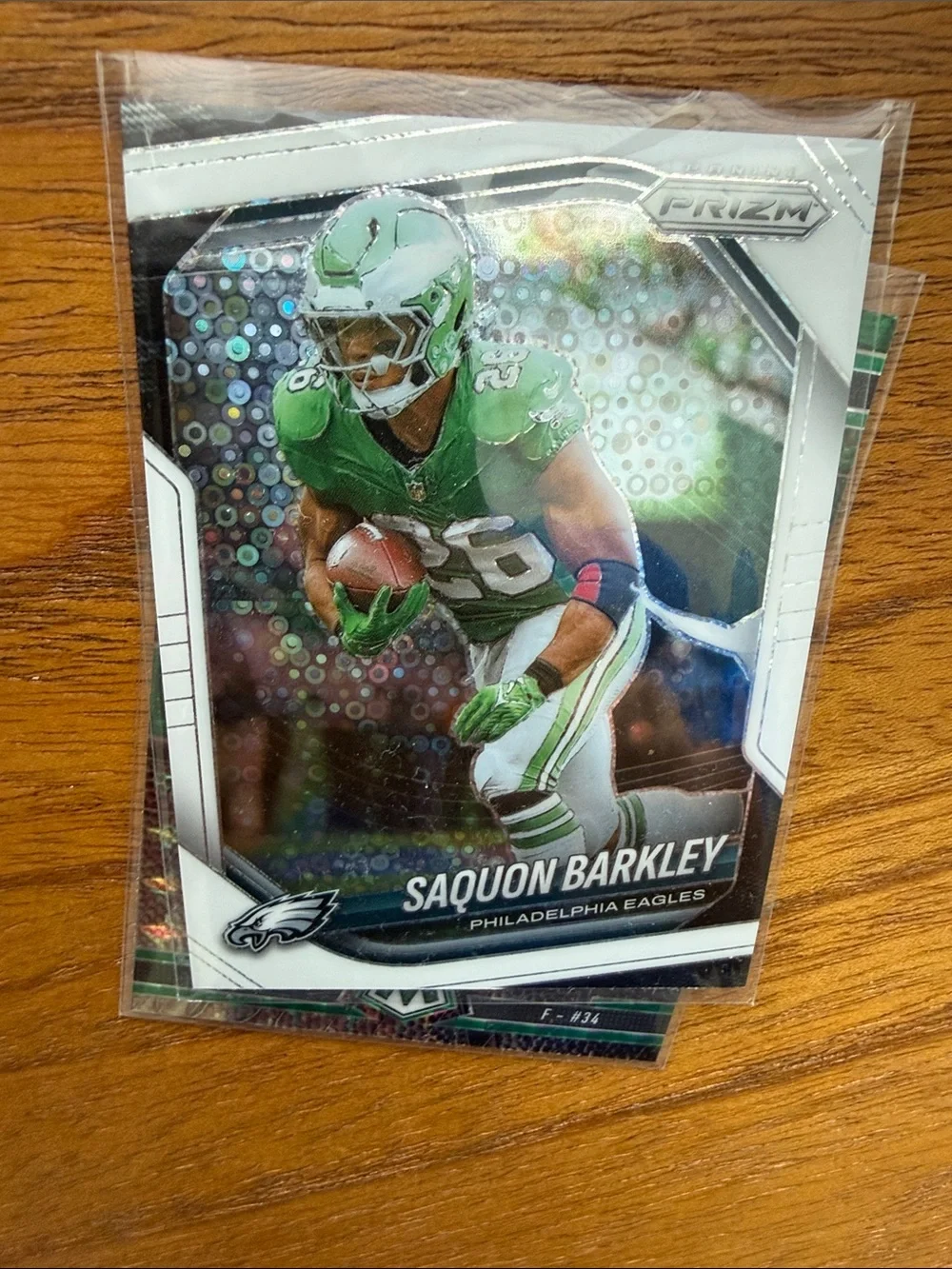 Saquon Barkley Philadelphia Eagles Prizm Football Card - Green